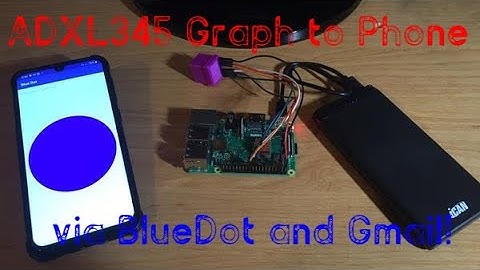 RPI ADXL345 Data Graph to Phone via Gmail and Bluetooth