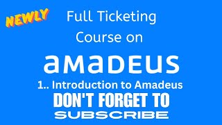 Amadeus GDS Course: 1. Introduction to Amadeus #tourism #travel #trending #onlinecourses