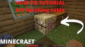 TUTO HOW TO MAKE AN FLETCHING TABLE ON MINECRAFT (beginner tutorial)