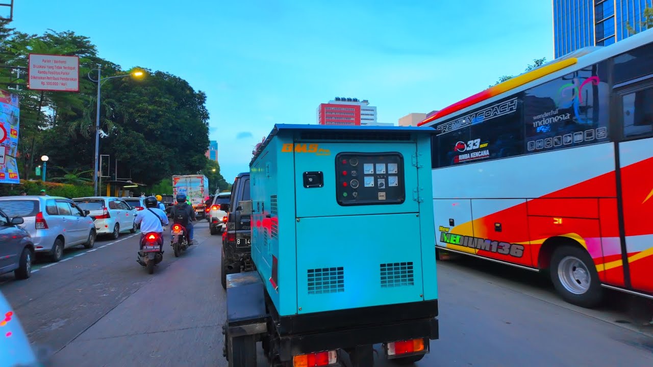 Driving Jakarta’s Crazy Traffic | Endless Motorbike Rush in the City | 4K