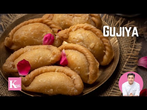 Mawa Gujiya Recipe | मावा गुजिया होली वाली | Kunal Kapur Recipe | Holi Dessert Recipe Gujia