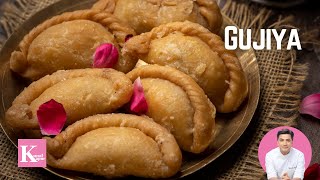 Mawa Gujiya Recipe | मावा गुजिया होली वाली | Kunal Kapur Recipe | Holi Dessert Recipe Gujia