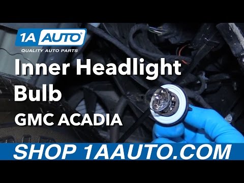 How to Replace Inner Headlight Bulb 07-16 GMC Acadia