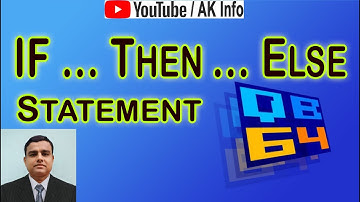 QBASIC If Then Else statement #akinfo