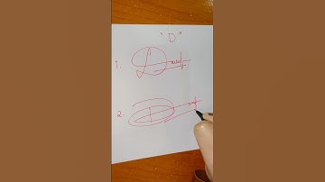 Stylish Signature Ideas for the Letter D | Signature Styles #Shorts #calligraphy #signature