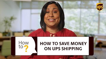 How To Save Money On UPS Shipping