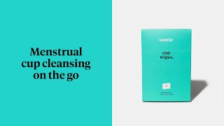 Lunette Cup Wipes - cleansing on the go!