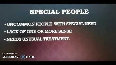 Prepared by: Kanika Class: 3 Subject: EVS Topic: Special People