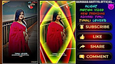 New Trending Adivasi Timli Status Editing Alight Motion Video ghanshyam rathva new timli 2024-25