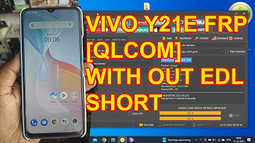 Vivo Y21E Frp Reset Without Edl Short Frp reset done unlock tool fastboot mode