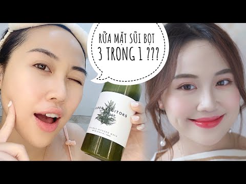 [ SKINCARE + REVIEW] SỮA RỬA MẶT SỦI BỌT - TẨY TRANG- RỬA MẶT - MẶT NẠ THẢI ĐỘC ??? SUPER VEGITOKS