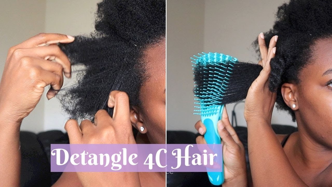 Do This Before You Wash Your Hair!! Detangle Dry 4C Hair YouTube