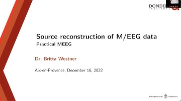 PracticalMEEG2022: Source reconstruction of M/EEG data - Britta Westner