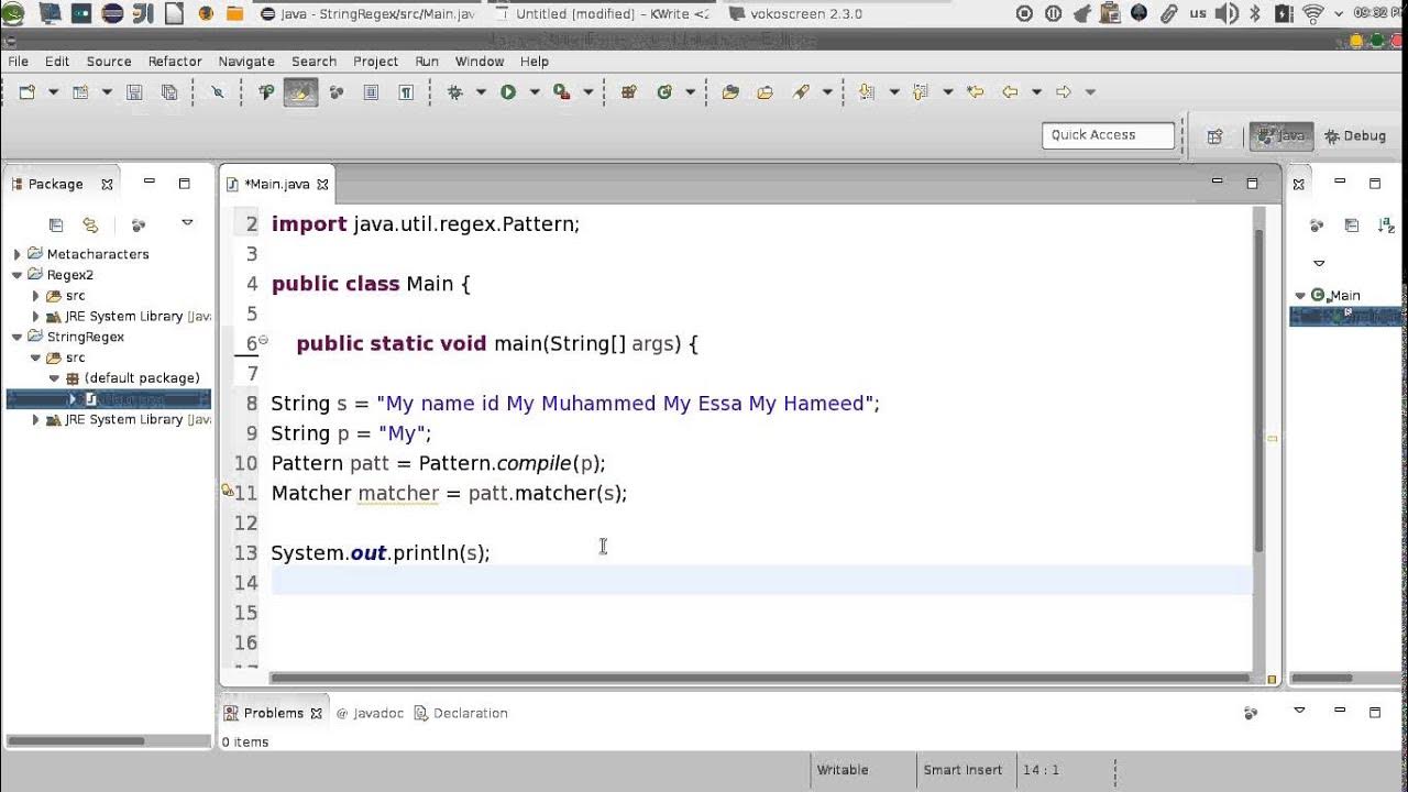 54 Java advanced RegEX Matcher methods تعابير النمطية - YouTube