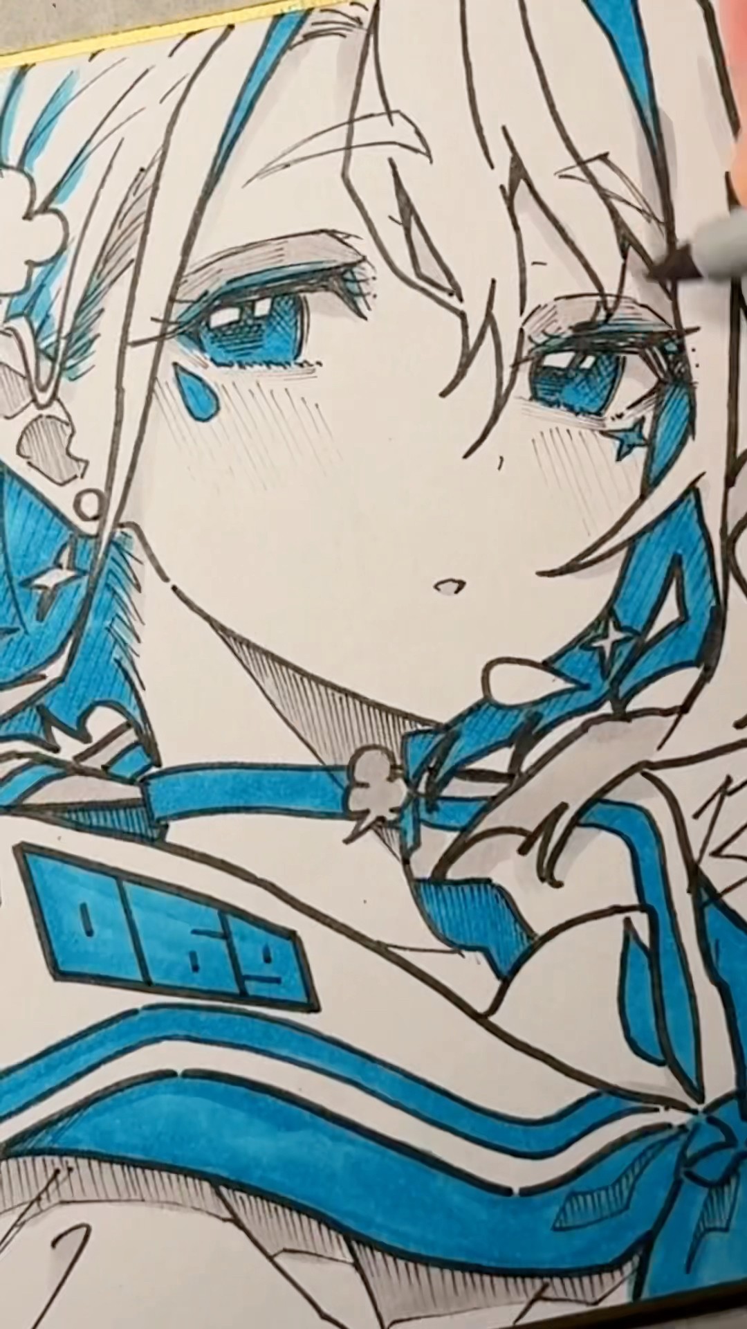 アナログ　原画イラスト 毎日原画 069】デジタルイラストレーターによる毎日アナログ