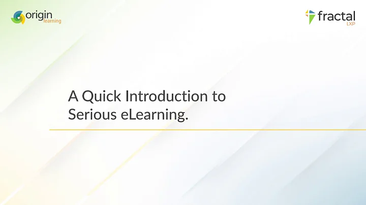 An Introduction to Serious eLearning [ Webinar Link in the Description ]