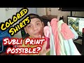 Sublimation Printing on Colored Shirts Extra Income T shirt Printing Business SirTon Prints