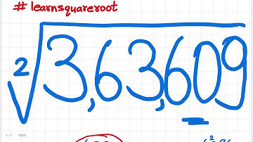 square root of 363609 | long division method | square root by long division | step by step guide