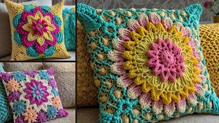 Top 10+ crochet cushions  #crochet #cushion  #knitted #crochetidea #nixcrochet #mixcrochet