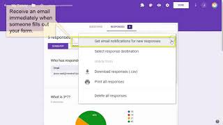 Google Forms: Response Settings