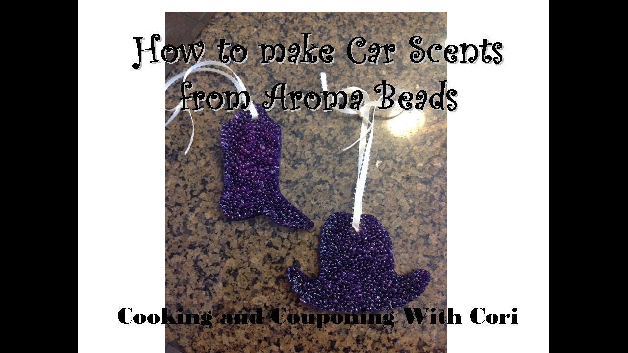 Aroma bead car fresheners