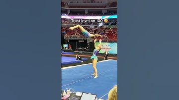 This is incredible trust 😳 👏 (via acrobat, usagym/Instagram) #shorts