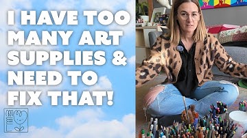 ART SUPPLY DECLUTTER! ✨Clean & Organize With Me