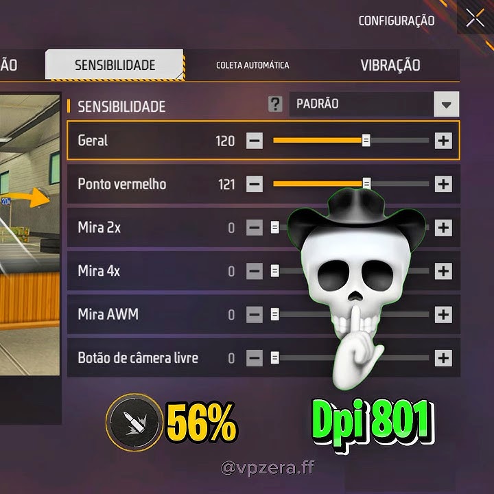 SENSI DO IMPOSSÍVEL 2025!😈 NOVA ATUALIZAÇÃO! a MELHOR SENSIBILIDADE COM E SEM DPI PARA SUBIR CAPA