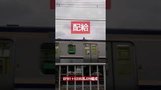 総武線E235系配給 越後石山駅付近