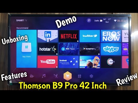 Unboxing of Thomson Tv B9 Pro 42 inch | Features and How to Setup & Use Thomson Tv | Miracast Setup