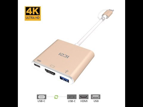 ICZI 3 in 1 USB C Multiport Hub HDMI 4K Adapter IZEC A91