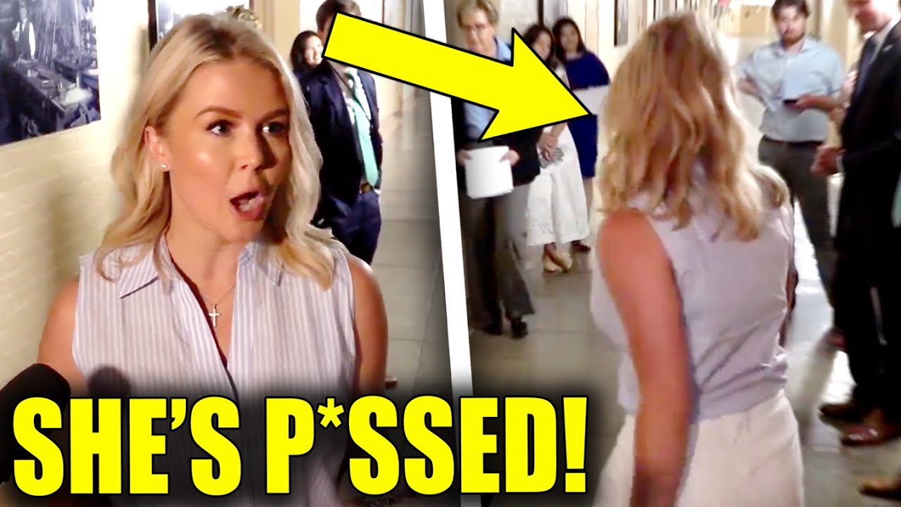 WATCH: Leavitt RUNS OFF after TOTAL RAGE COLLAPSE at Reporters!