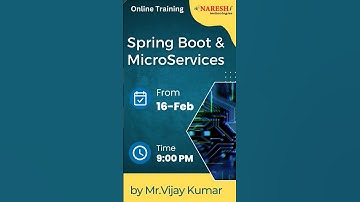 Spring Boot & MicroServices Online Training | Mr. Vijay Kumar