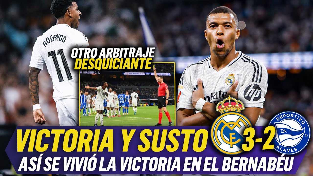 🔥El REAL MADRID GANA al ALAVÉS con GOLAZOS de LUCAS VÁZQUEZ, MBAPPÉ y ...