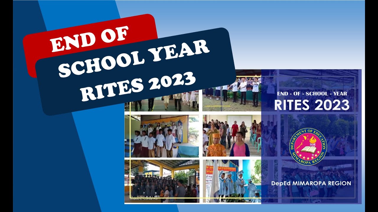 End of School Year Rites 2023 DepEd MIMAROPA - YouTube