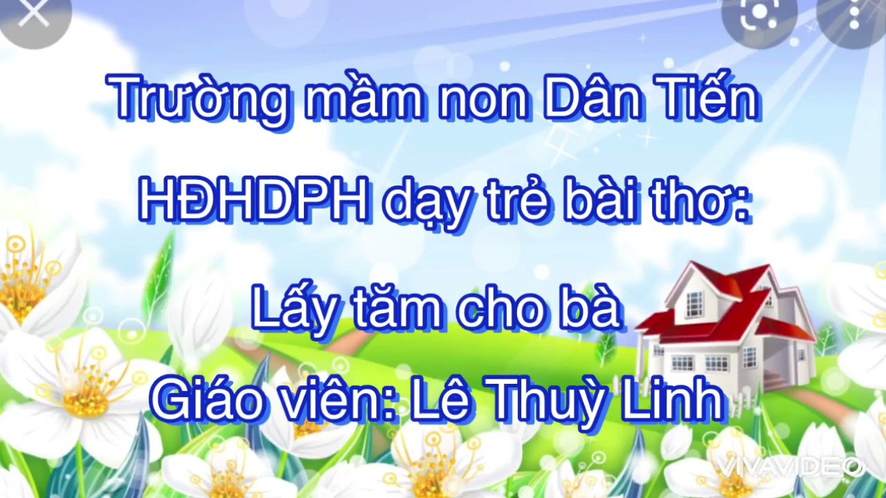 HĐHDPH dạy trẻ bài thơ 