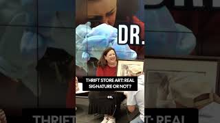 Dr. Lori Uses Jeweler's Loupe to Expose Eddie's "Signed" Artwork Truth