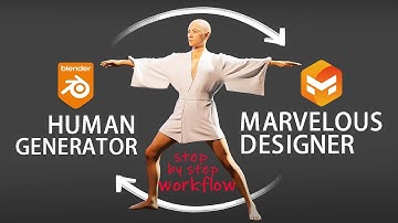 Human Generator to Marvelous Designer Workflow: Step by Step Tutorial