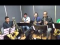 Ensayando con la san fernando big band  los zapaticos