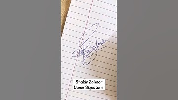 Shakir Zahoor Name Signature ✍🏻#signature #trending#ikka#dinojames#badshah#woh#shorts