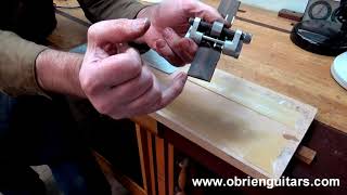 Luthier Tips du Jour Mailbag 114 - Beveling classical bridge ends