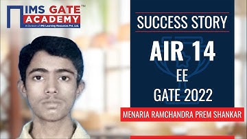 🏅 GATE 2022 Result AIR - 14 | Electrical Engineering ft. Menaria Ramchandra | IMS GATE Academy