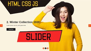 Slider with Automatic and Manual Controls | Html Css Javascript