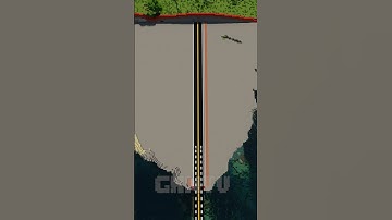 BUILDING GIANT bridge in MINECRAFT - PT.1 😂😁 #minecraft  #shorts