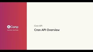 Cron API Overview