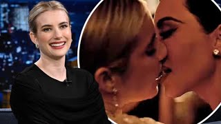 Emma Roberts Opens Up About Steamy Kiss with Kim Kardashian on American Horror Story: Delicate
