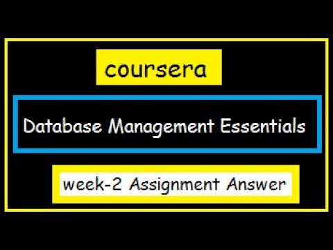 coursera:Database Management Essentials | Week-2 | Module 3 Assignment Solutions