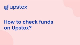 How To Check Funds On Upstox