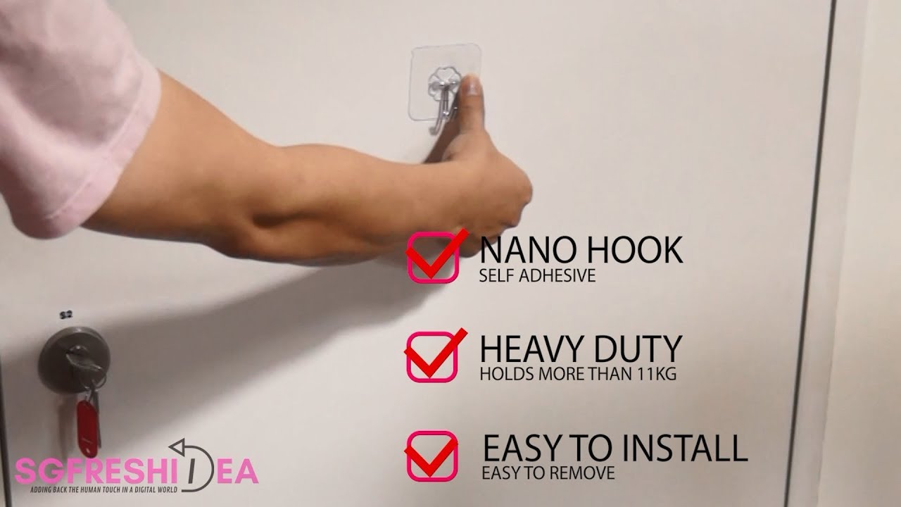4Pcs Clear Adhesive Hooks Magic Hook Heavy Duty Wall Hooks Waterproof Sticky 