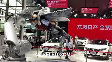 Robotic arm VR flight simulation,Full color HD curved led display rental Led Display for TV shows,